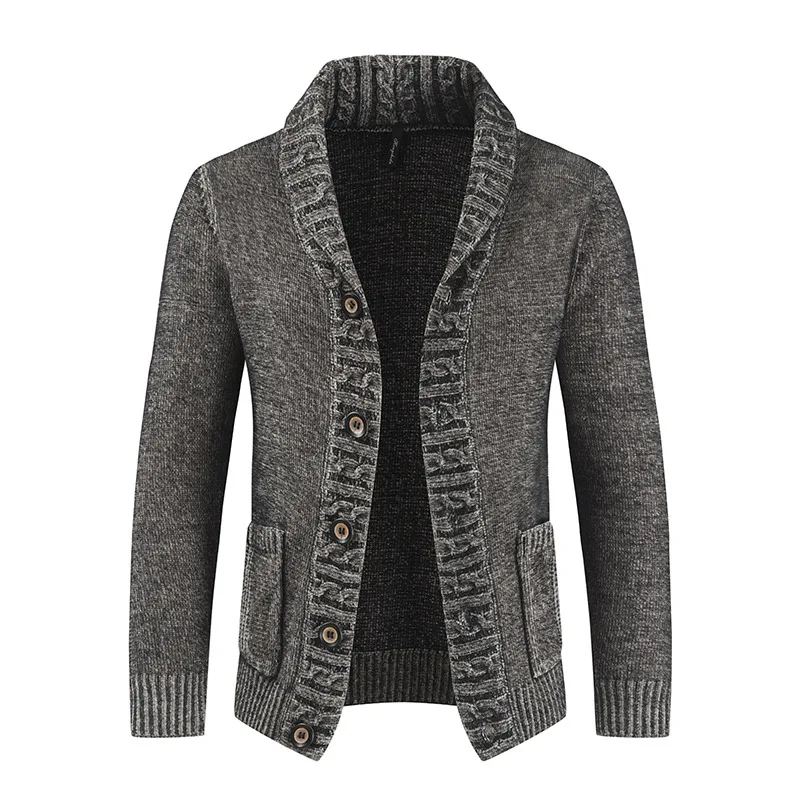 

Winter Clothes 2021 Men's Autumn New Single-breasted Sweater Lapel Individual Cardigan Casual Sweater