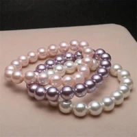 shell pearl bracelet natural freshwater shell blackpurplewhitepink pearl bracelet fine shell pearl bracelet jewelry for women