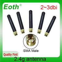 eoth 2 4g antenna 23dbi sma male wlan wifi 2 4ghz antene pbx iot module router tp link signal receiver antena high gain