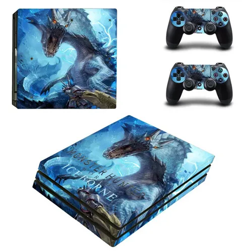 YSP4P-3659 Monster Hunter World Iceborne PS4 Pro наклейка на кожу для sony playstation 4 консоль и контроллеры PS4 Pro наклейка на кожу s - Цвет: YSP4P-3659