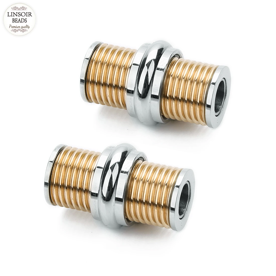 Linsoir двойной цветной резьба с магнитными застежками 5 мм из нержавеющей стали для