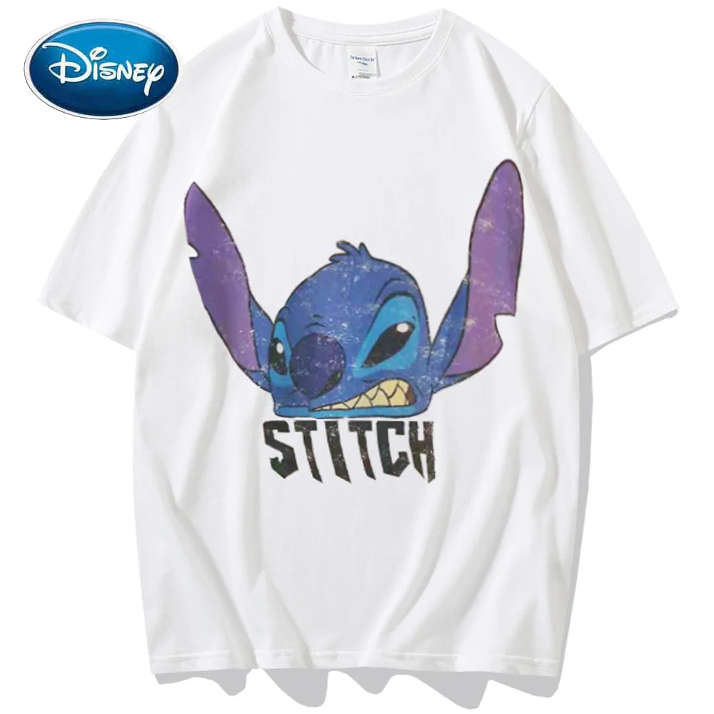 

Женская футболка с коротким рукавом и круглым вырезом Disney Fashion Stitch Little Monster, 7 цветов