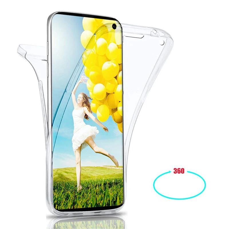 Всего тела 360 чехол для телефона для samsung Galaxy S10 плюс S9 S8 S7 A5 A6 A8 J4 J6 A10 A30 A40 A50 A70 M10 M20 чехол из силикона и термополиуретана
