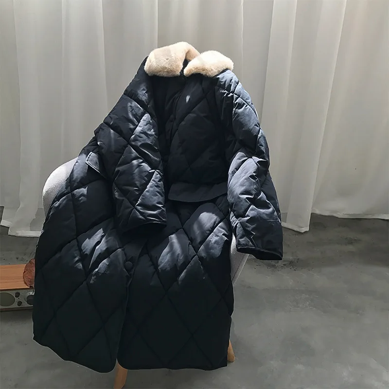 Mooirue осень зима уличная куртка пальто Femme длинная хлопковая стеганая одежда со стразами свободная пуховая хлопковая свободная парка