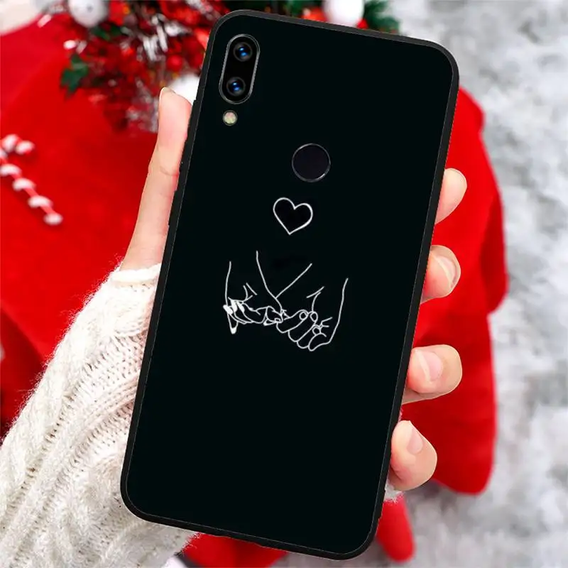 

Black and white lines Art Phone Case For Xiaomi Redmi note 7 8 9 t k30 max3 9 s 10 pro lite