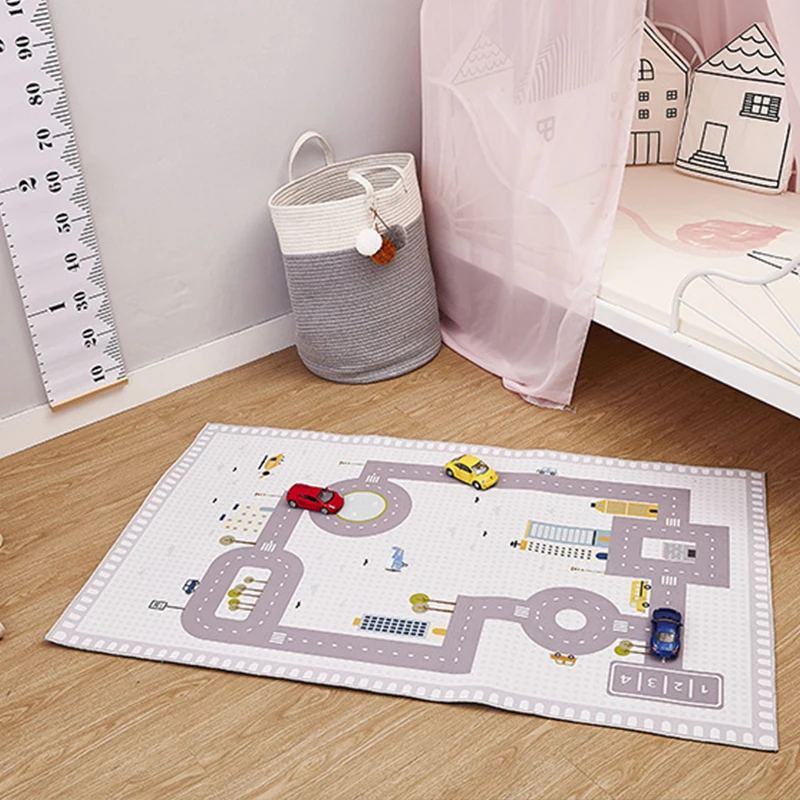 Для гостиной/спальни/учебы детский цифровой дорожный ковер нескользящий мягкий