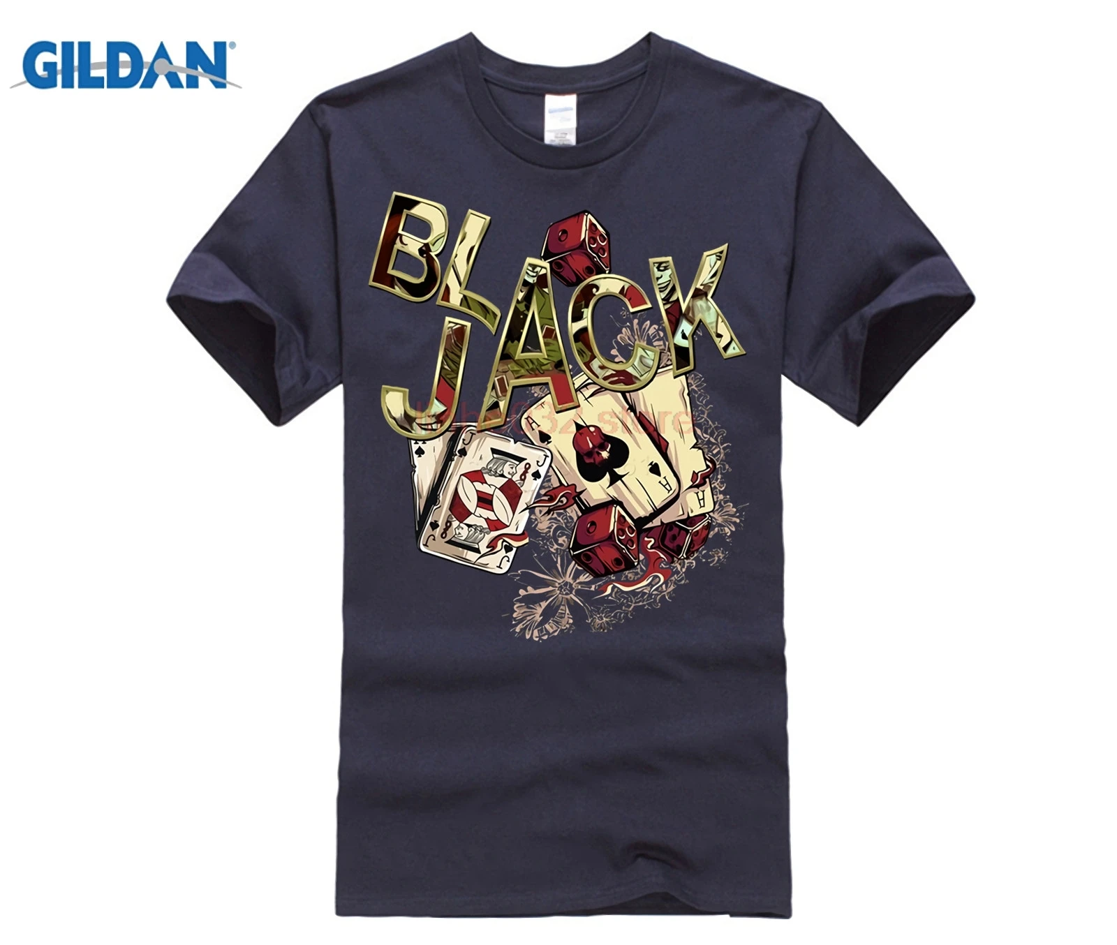 Черные футболки с принтом покера футболка логотипом онлайн Мужская коротким