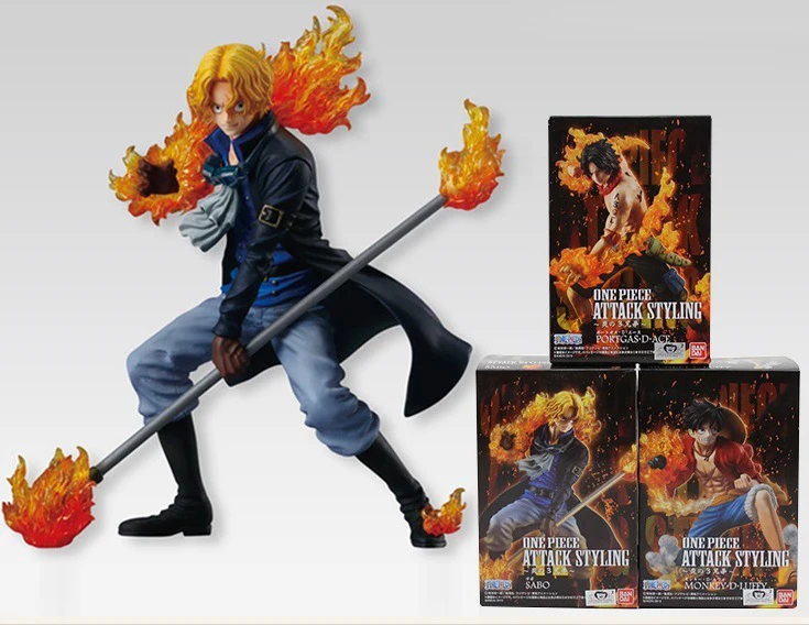 

New 3pcs/Lot Anime One Piece Luffy Ace Sabo 3 brother PVC Figures Collectible Model Toys