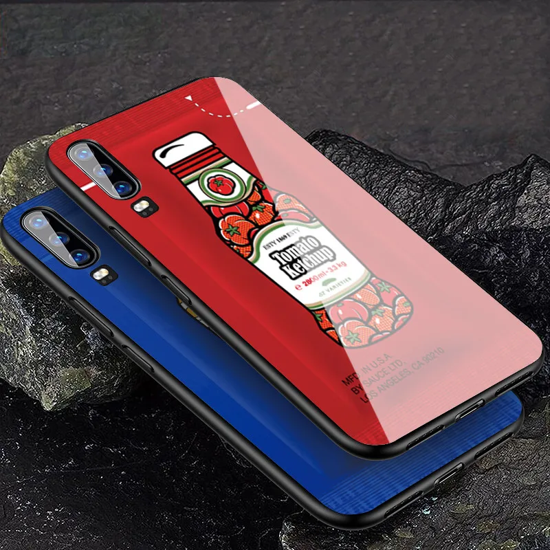 Чехол для huawei mate P30 mate 20 P20 Lite глянцевый чехол из закаленного стекла для телефона для Nova 3 Honor 9 10 Lite 8X MAX чехол с забавным рисунком