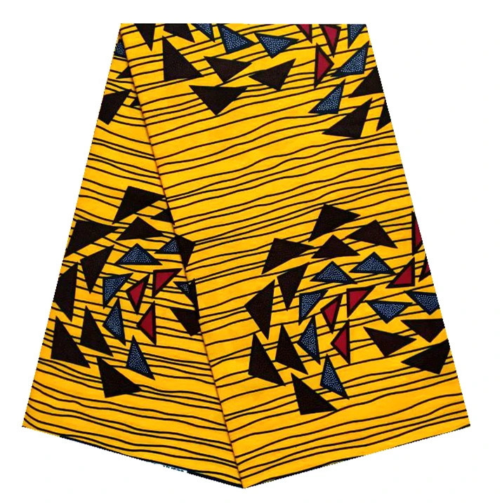 High Quality Cotton Fabric African Ankara Veritable Wax Cloth Veritable Wax African Real Dutch Wax 6yards/piece For Wedding - Цвет: as picture