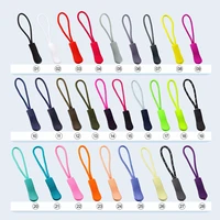 10pcs colorful zipper pull cord zip puller high quality replacement ends lock zips travel bags clip buckle sport garment parts