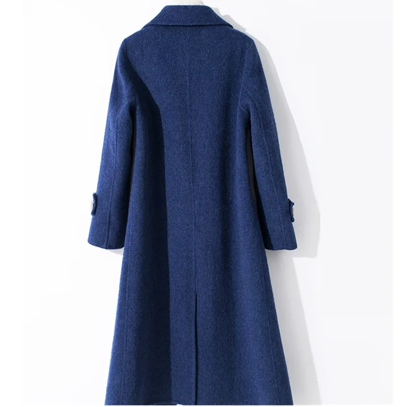 

Fashion Brand Wool Coat Women's 2020 Autumn Winter Korean Slim Long Overcoat Coat Casual Female Warm Wool Jacket British style