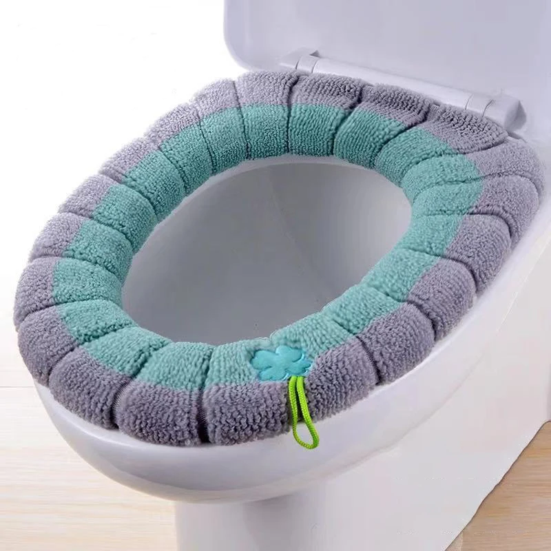 

1Pcs Bathroom Toilet Seat Cover Soft Warmer Washable Mat Cover Pad Cushion Seat #1