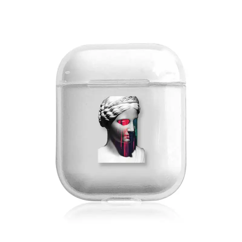 Милый чехол для Apple airpods со смешными героями из мультфильмов статуи искусство Беспроводной Bluetooth наушники чехол для переноски 1/2 Мягкий защитный чехол s - Цвет: pods105