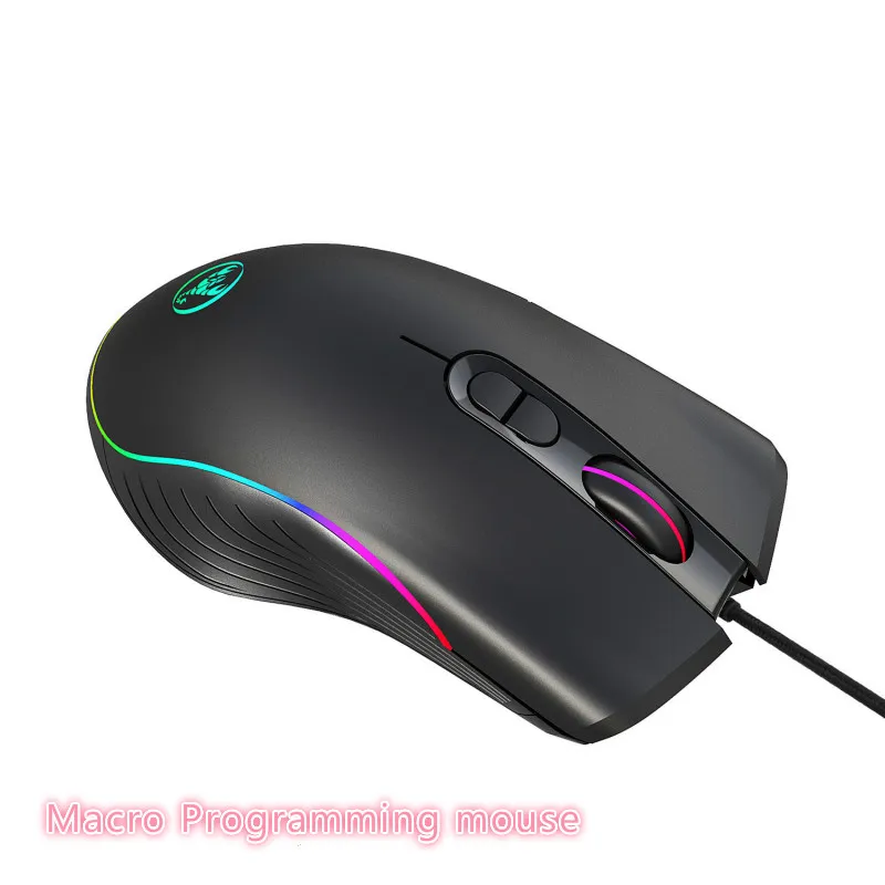 A867rgb светоизлучающая игровая мышь кабельная четыре уровня регулируемая для