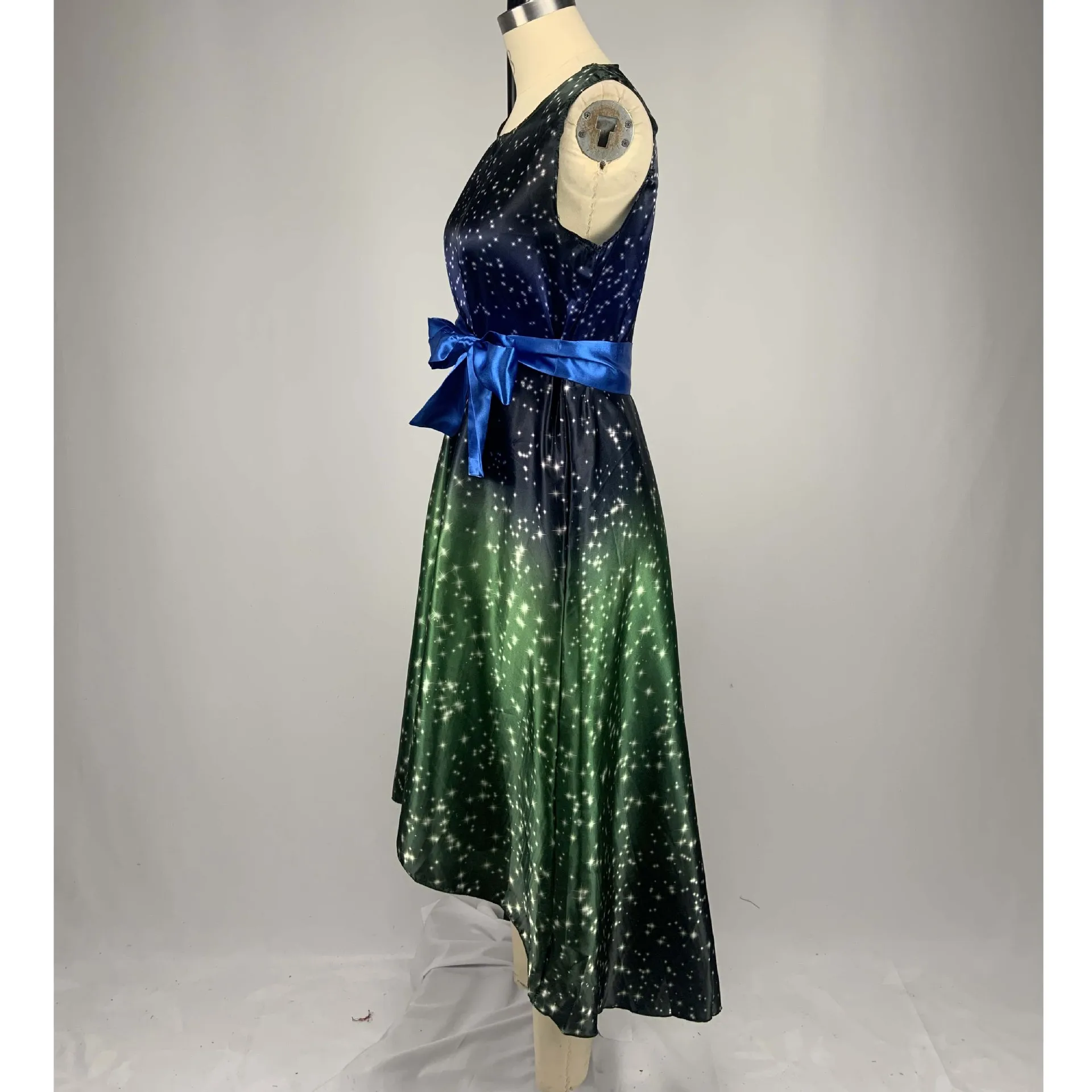 Летнее платье для женщин 2021 с узором звездного неба Сексуальная повязка Длинные