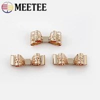 10pcs meetee high quality metal clasp for the bag shoe buckles bow knot decoration clothing luggage sewing hardware accessories
