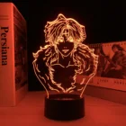 3d светодиодный ночник из аниме Hunter X Hunter KURORO RUSIRUHERU, ночник для семейвечерние, атмосферсветильник с дистанционным управлением, подарок