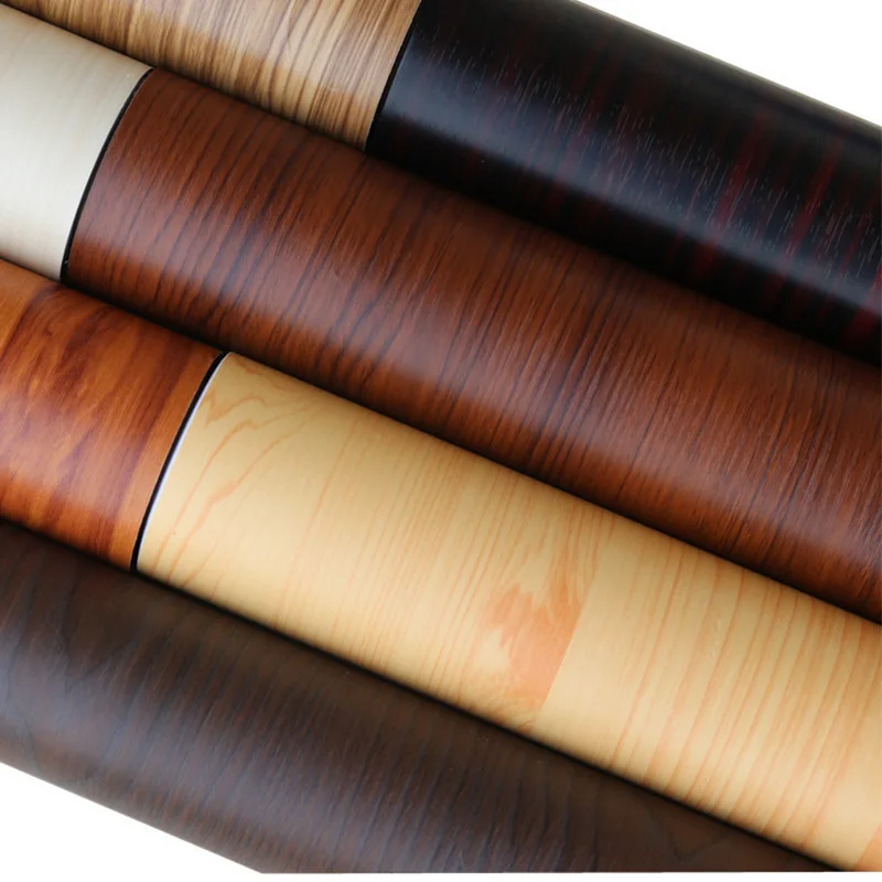 Самоклеящаяся настенная бумага из ПВХ 3D Дерево кухонные шкафы полка шкаф двери