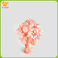 lxyy mould flower tree candle wedding holiday candle silicone moulds 3d hand candle mold