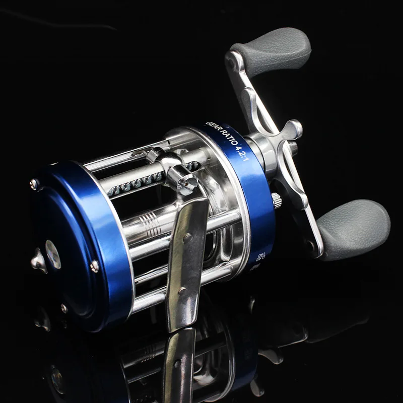 Metal fish wheel  50#  Metal double brake drum fish wheel  Fishing tackle enlarge