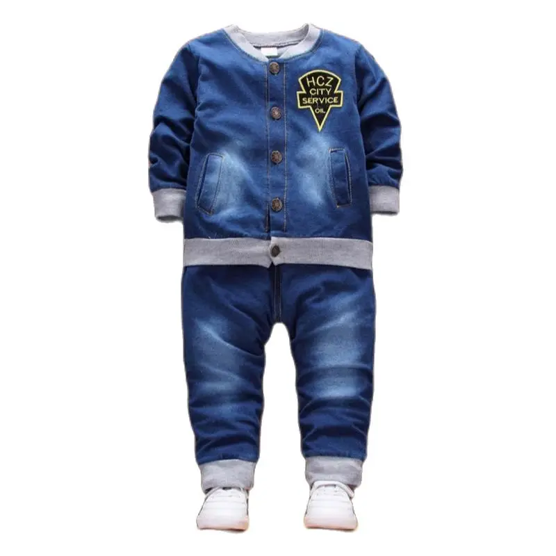 Комплект одежды из 2 предметов для маленьких мальчиков топы + штаны повседневная