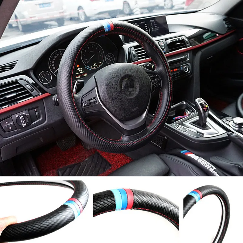 38 см автомобильный Стайлинг чехол на руль украшение интерьера Спортивное