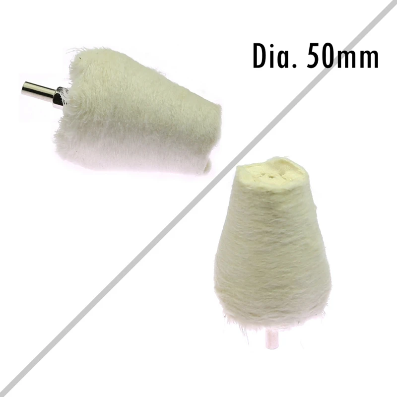 50mm white Taper 1 шт. сверло для полировки хлопка Полировка Швабра колесо для ювелирных изделий Дерево Стекло Металл мелкая зеркальная полировка - Цвет: 50mm white Taper