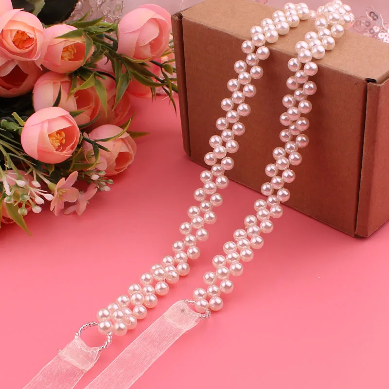 

Bridal dress belt wedding belt handmade pearl belt organza belt