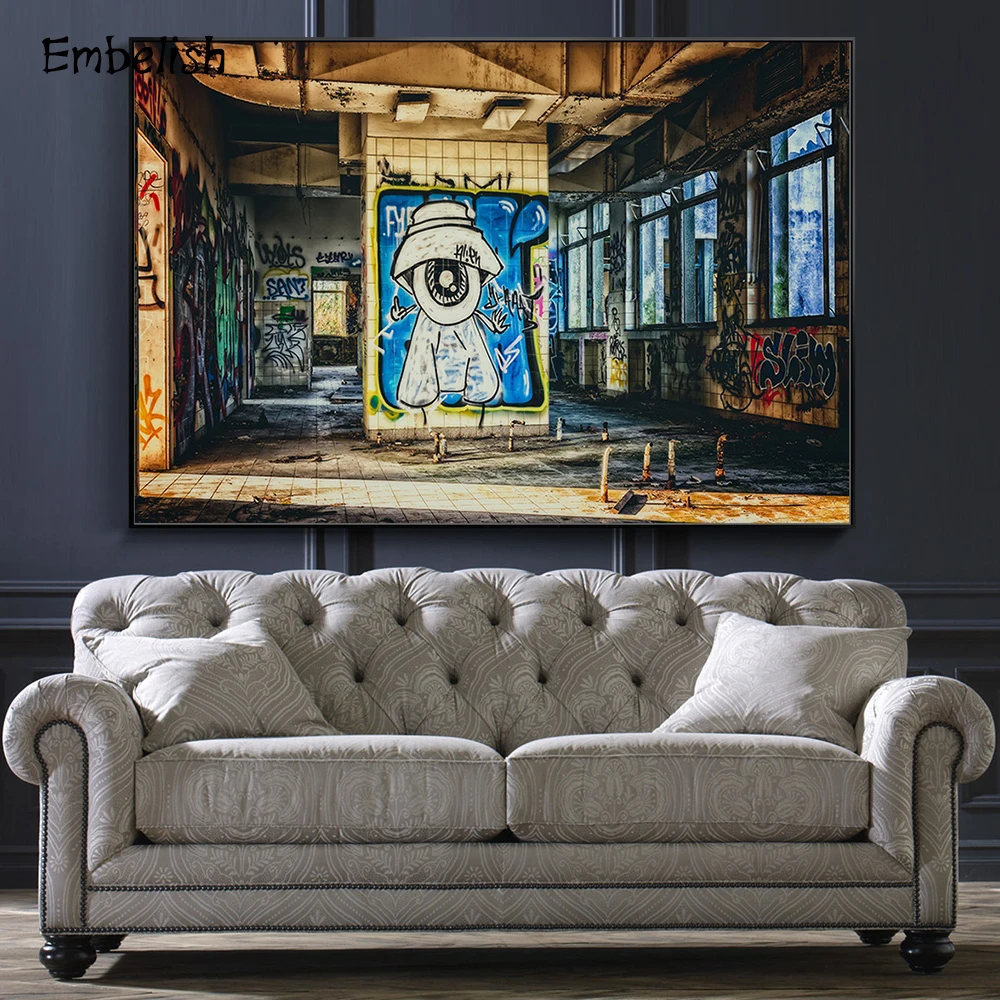 

1 Pieces Abstract Graffiti Modern Home Decor Wall Art Posters For Living Room HD Canvas Paintings Bedroom Pictures