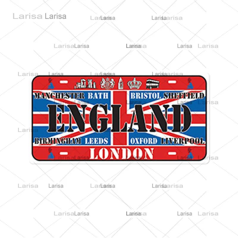 Национальная фотография металлический жестяной знак Настенная картина для