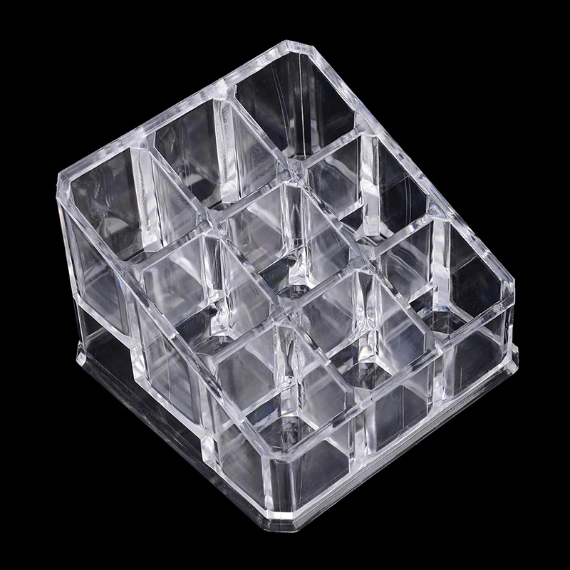 

1PC 9 Holes Acrylic Cosmetic Organizer Makeup Drawer Holder Clear Storage Case