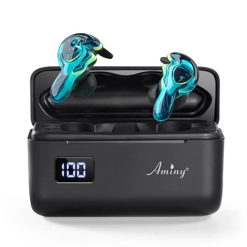 Aminy, новинка, уф стерилизация, Bluetooth 5,0, наушники, IPX6, водонепроницаемые, беспроводные наушники, Hi-Fi, стерео, беспроводные наушники для телефона - Цвет: Диско