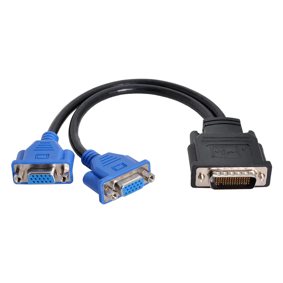 Zihan CY DMS-59pin Male to Dual 15Pin VGA RGB Female Splitter Extension Cable for PC Graphics Card |