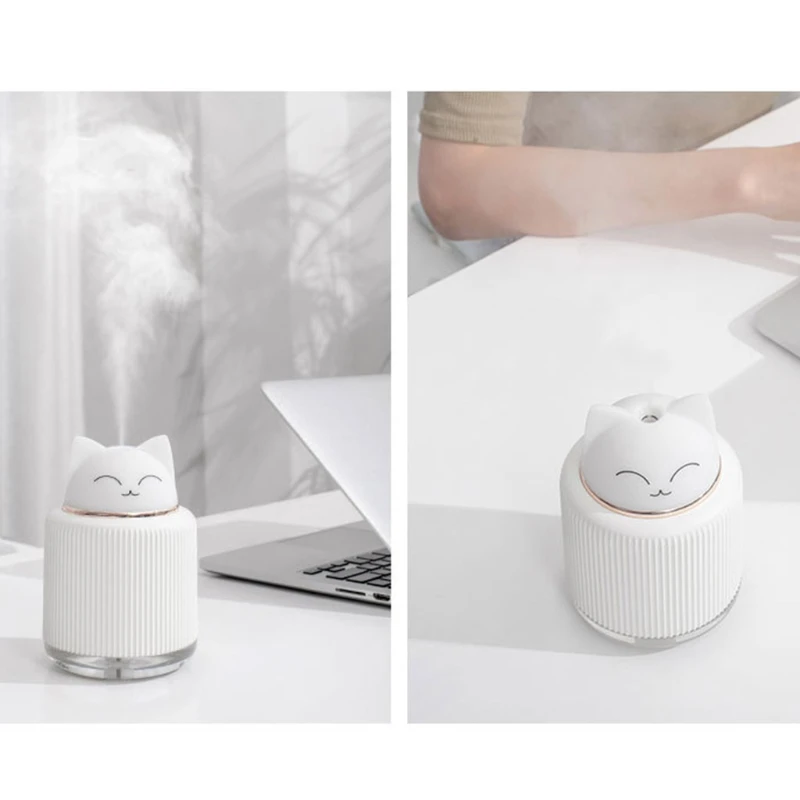 

Cute Cartoon Rabbit Cat Large Capacity Portable Desktop Air Humidifier USB Mist Maker Aroma Essential Oil Diffuser for Home X37C