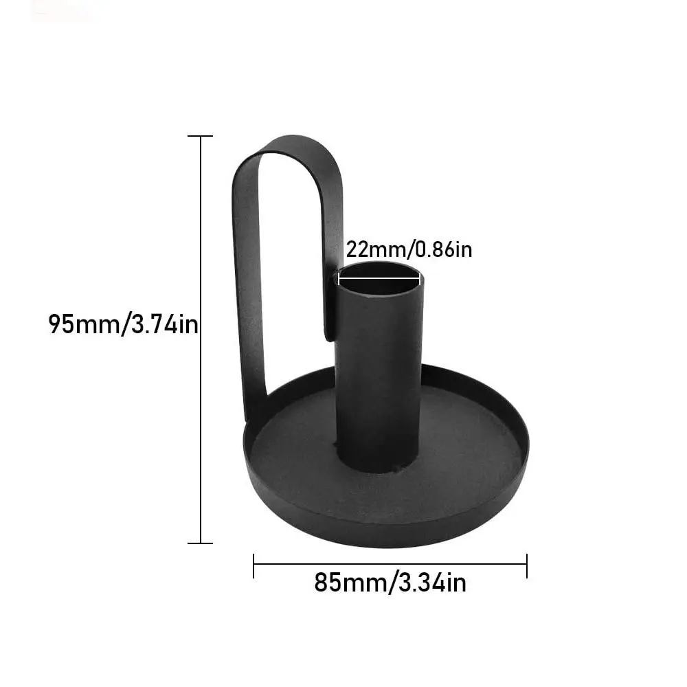 1 шт. подсвечники маленький подсвечник черный простой ретро новинка Лидер