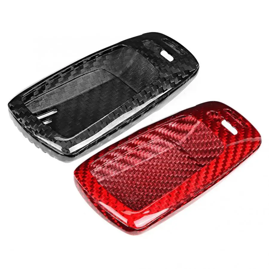 Хит продаж новый брендовый чехол для ключей из углеродного волокна защитная