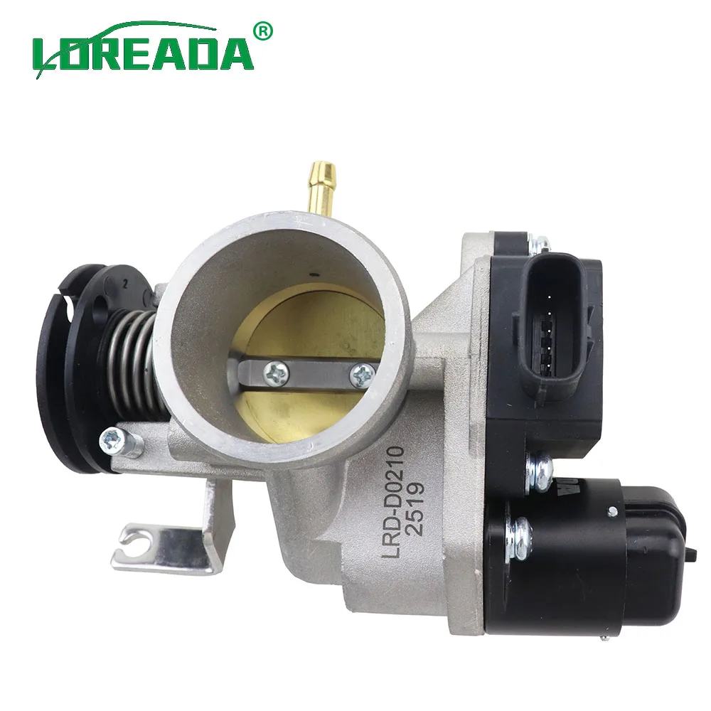 

LOREADA Original Motorcycle Throttle body for Motorcycle 125 150CC with Delphi IAC 26178 and Triple Sensor Bore Size 34mm