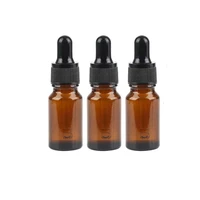 8pack 10ml dropper bottle empty refillable amber glass pipette bottles for essential oil chemistry lab chemicals reagent