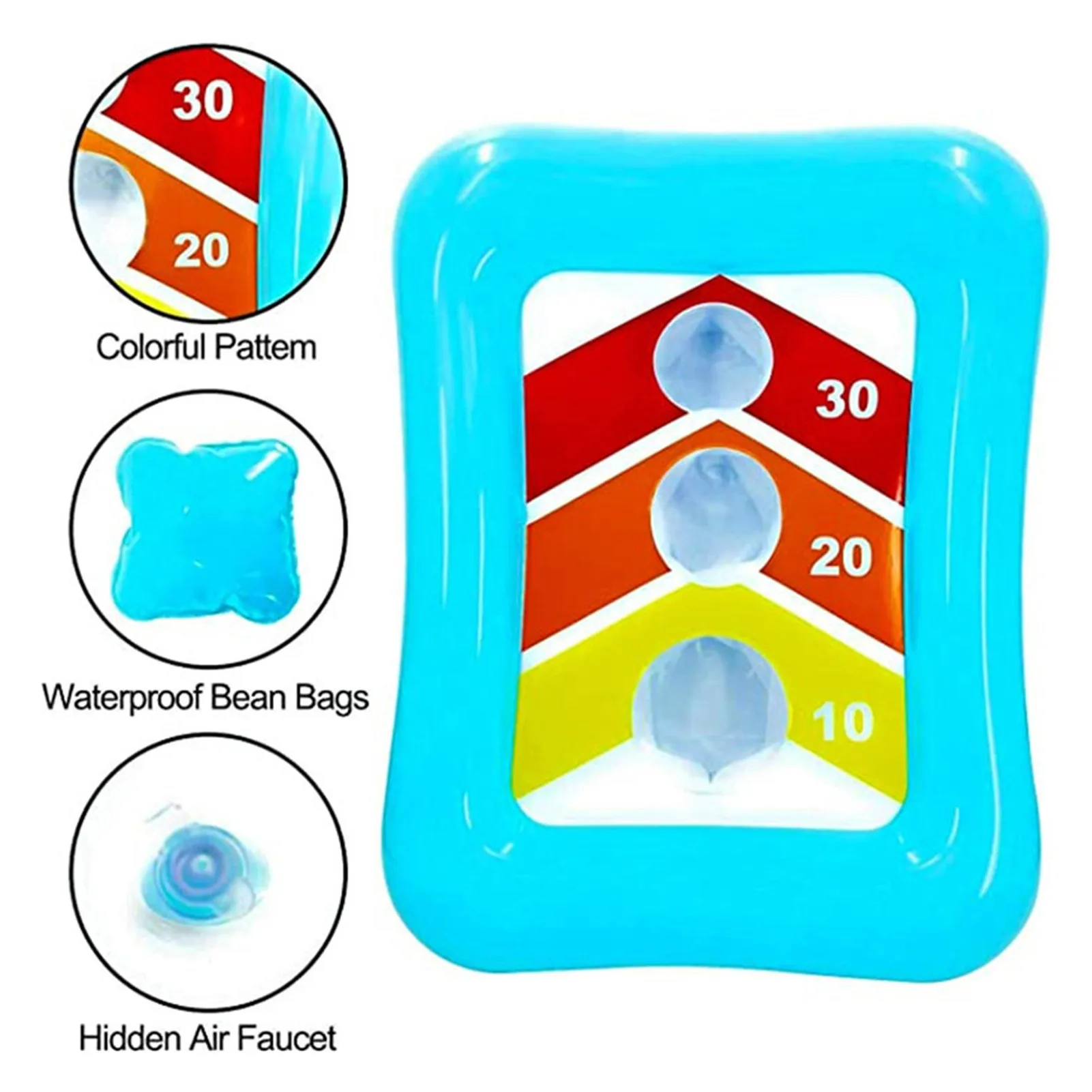

Inflatable Sandbag Water Toy With Water Refill Float Swimming Pool Toys Summer Games Fun Family Outdoor Party Game