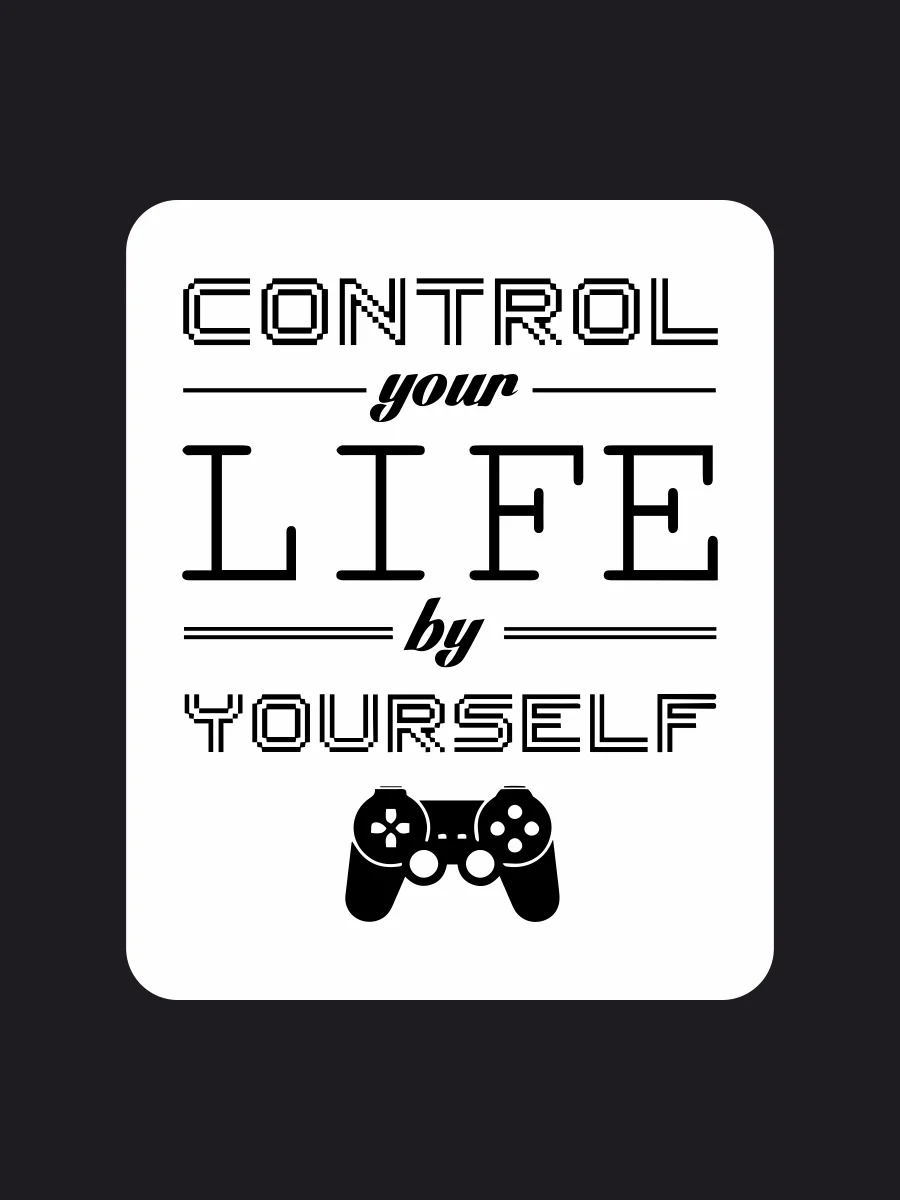 Наклейка на авто / Контролируйте свою жизнь самостоятельно 20x16 см. | Автомобили и