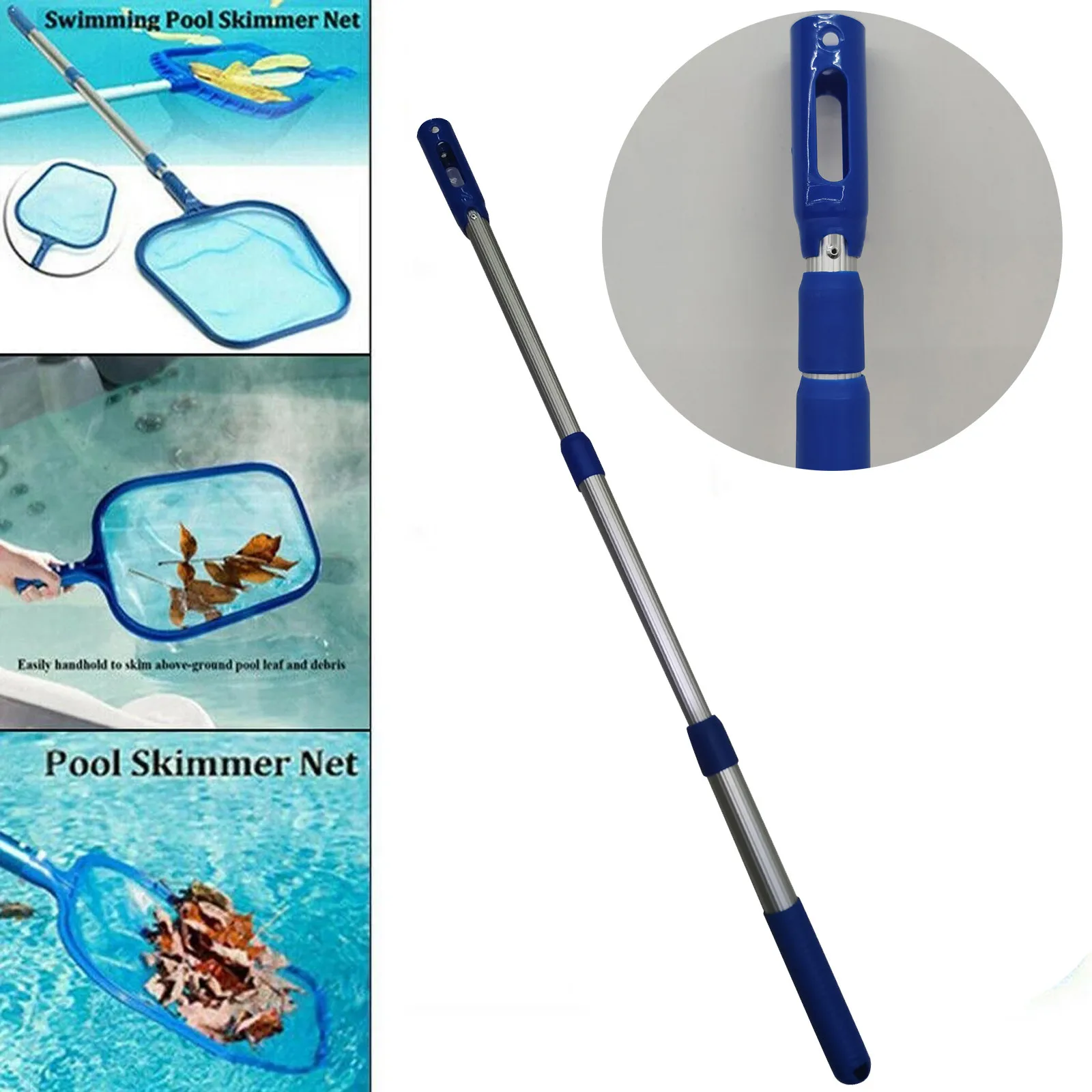 

Инструмент для рыболовной сети бассейна, рыболовная сеть для мелководья и глубоких вод, Очищающее Оборудование для бассейна, аксессуары дл...