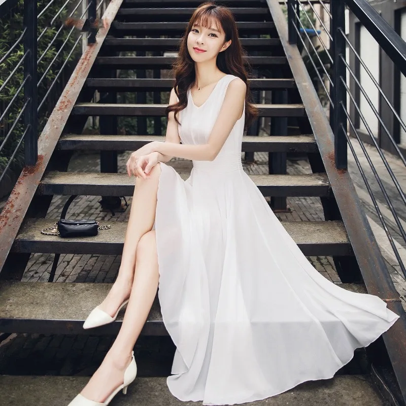 2019 модное летнее пляжное шифоновое платье в стиле бохо Элегантная туника без