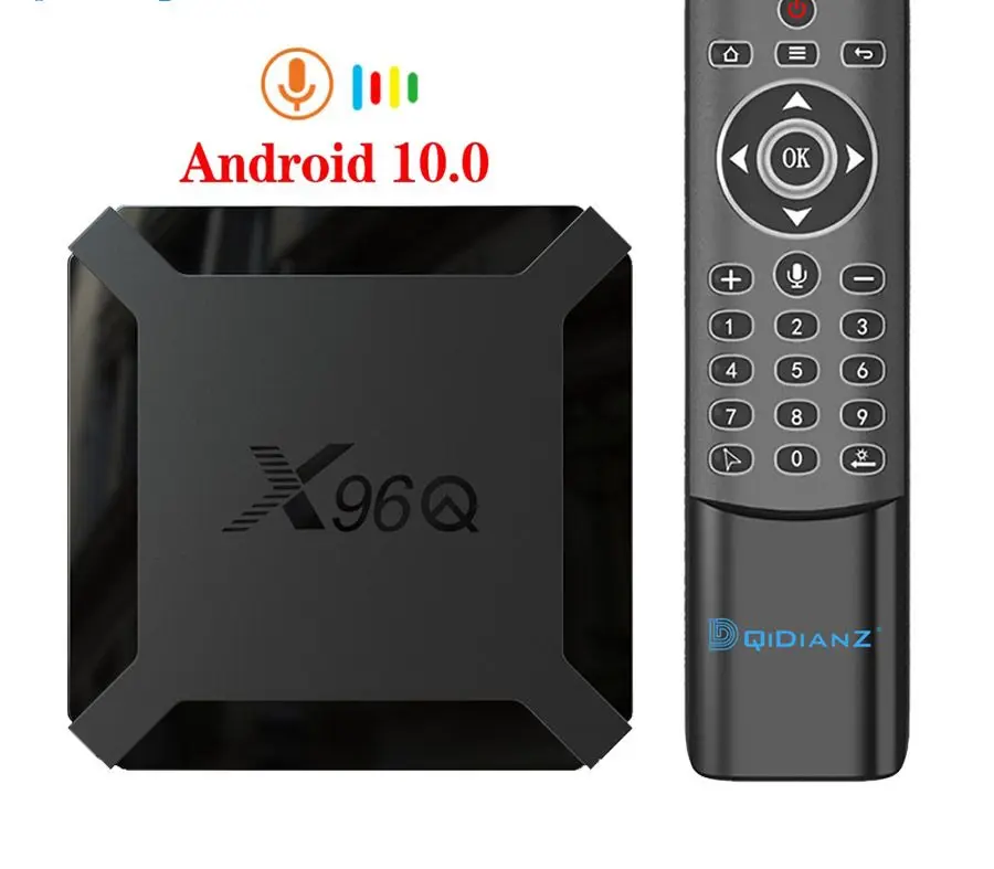 

X96Q Android 10.0 Smart TV Box Allwinner H313 Quad Core 4K Youtube Set Top Box x96 mini Media Player Support Voice Control x96q