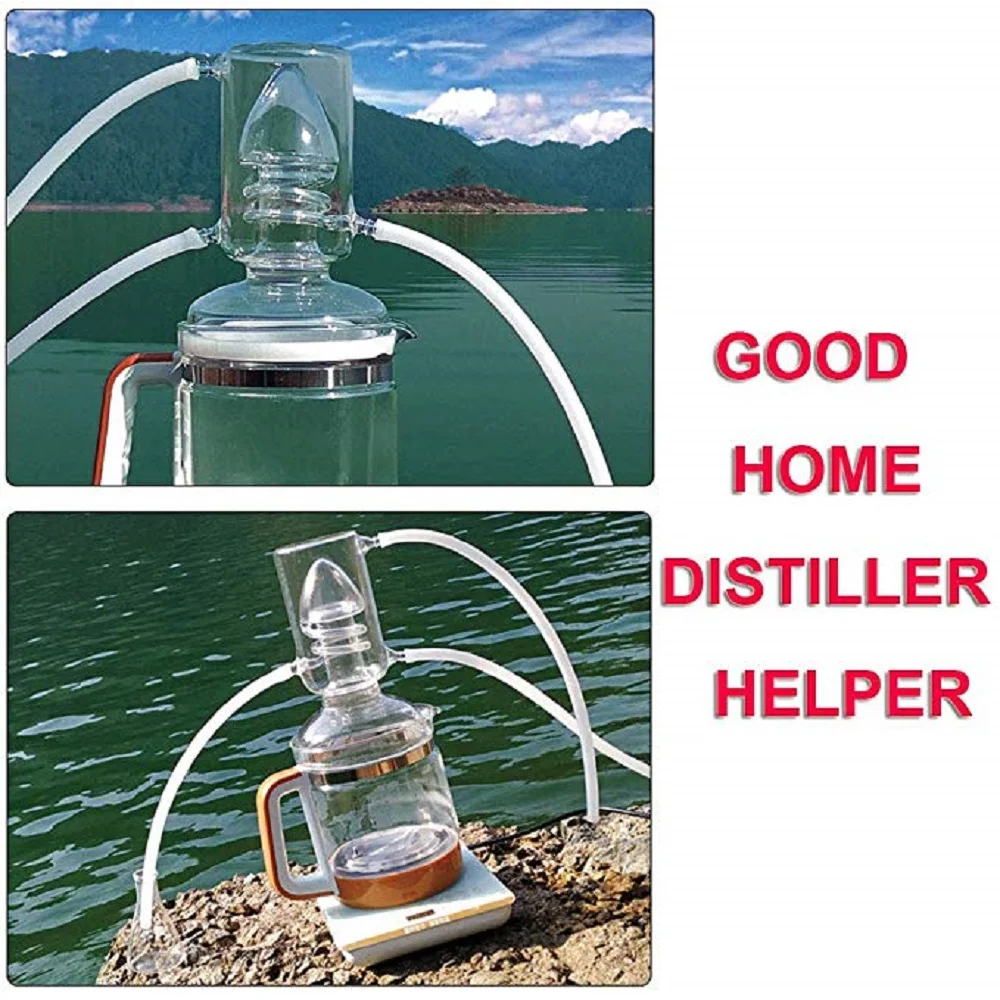 2.5L DIY Новое домашнее стекло DIY электрическое отопление Самогон Еще чистой воды дистиллятор эфирного масла экстракции оборудования