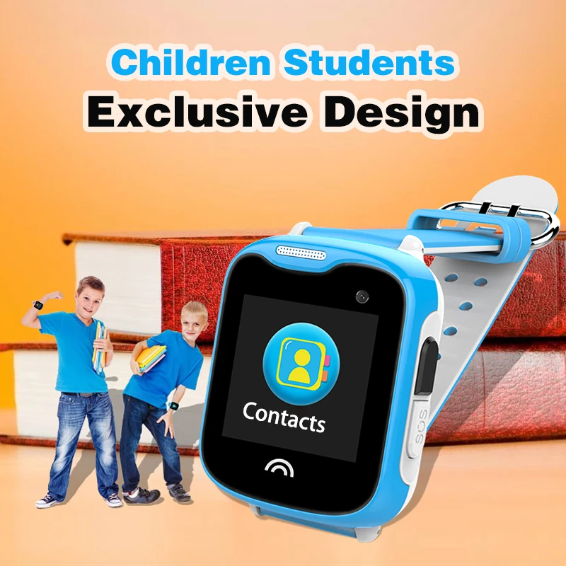 Умные часы с камерой для детей и пожилых мини GPS трекер SIM карта Двухсторонний