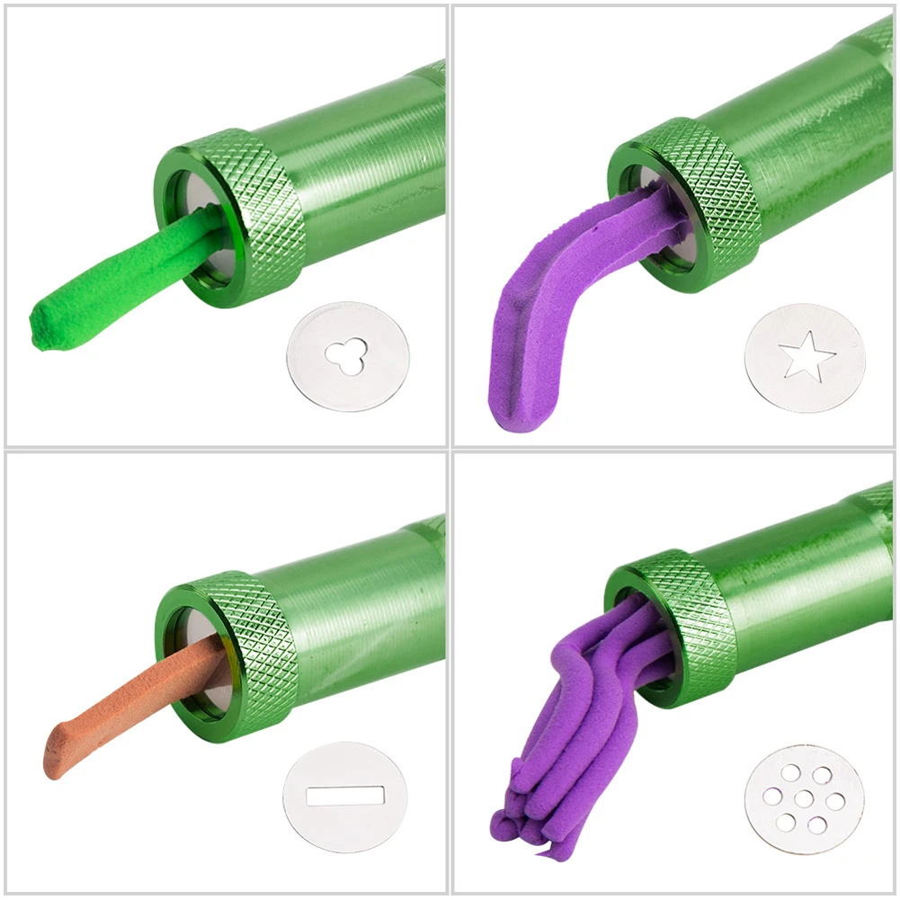 

Clay Extruder Stainless Steel Sugar Paste Extruder Craft Gun with 20 Discs Sugar Craft Sculpt Polymer Mold Extruder