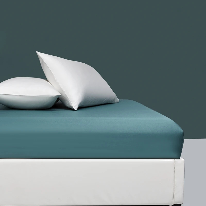 High quality Egyptian cotton fitted bed sheet sheets twin king queen size bedsheet Solid Color Elastic band 60S | Дом и сад