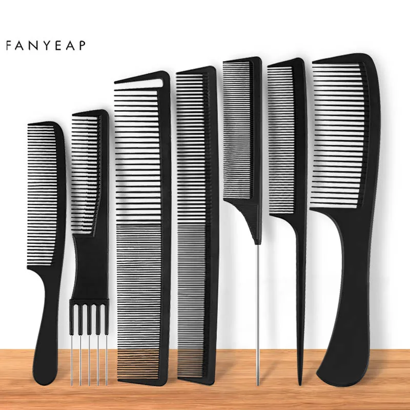 

Hot Fashion Black Fine-tooth Comb Metal Pin Anti-static Hair Style Rat Tail Comb Hair Styling Beauty Tools