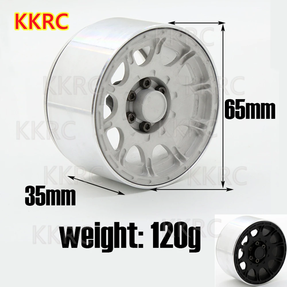 4 шт. 2,2 дюйма металлический обод колеса Beadlock для радиоуправляемого гусеничного автомобиля Traxxas TRX4 TRX6 Axial SCX10 90046 RR10 Wraith